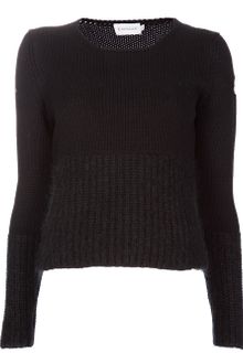 Moncler Knitted Jumper - Lyst