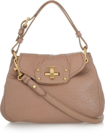 Miu Miu Nappa Leather Shoulder Bag - Lyst