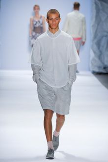 Richard Chai Spring 2012 Gray Shorts - Lyst