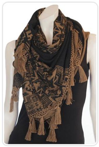  Kearney Printed Scarf in Camel 