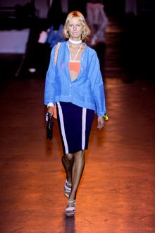 Rag & Bone Spring 2012 Blue Striped Shorts  - Lyst