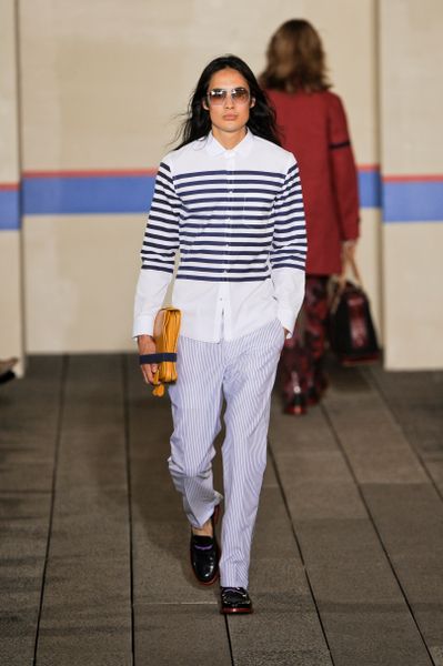 Tommy Hilfiger Spring 2012 Striped Pants  in Blue for Men - Lyst