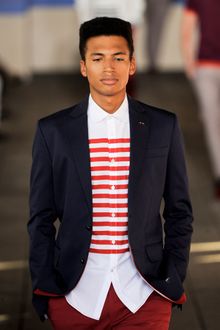 Tommy Hilfiger Spring 2012 White Striped Shirt - Lyst
