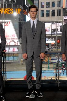 DKNY Spring 2012 Light Gray 2-Piece Fitted Suit - Lyst