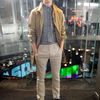 Dkny Spring 2012 Gray Chino Trousers in Gray for Men - Lyst