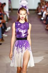 Prabal Gurung Spring 2012 Purple and White Dress