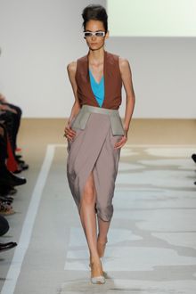 Diane Von Furstenberg Spring 2012 Gray Wrap Skirt - Lyst