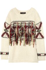 Isabel Marant Yoan Wool-mix Instarsia Sweater