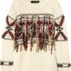 Isabel Marant Yoan Woolmix Instarsia Sweater in Beige (cream) - Lyst