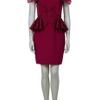 Marchesa Laser Cut Ruffles Ckt Drs in Purple - Lyst