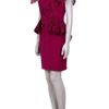 Marchesa Laser Cut Ruffles Ckt Drs in Purple - Lyst