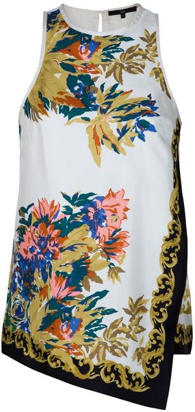 Tibi Baroque Print Top - Lyst