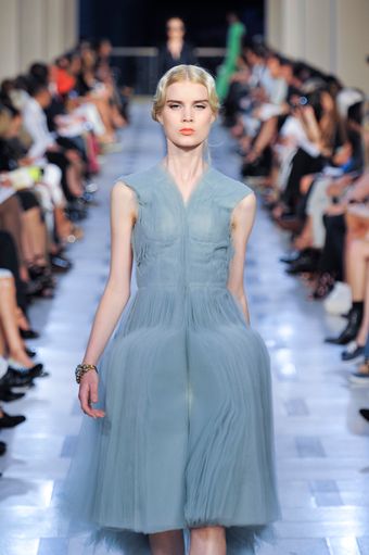 Zac Posen Spring 2012 Heather Cocoon Dress - Lyst