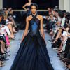 Zac Posen Spring 2012 Navy Halterneck Tule Gown in Blue - Lyst