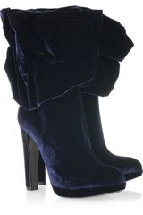 Alaïa Ruched Velvet Boots