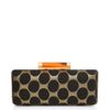 Diane Von Furstenberg Tonda Printed Clutch in Gold (black) - Lyst