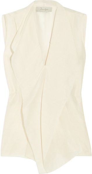 Max Azria Linen and Silk-blend Top - Lyst