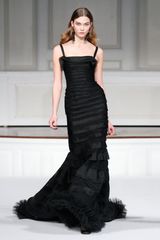 Oscar de la Renta Strap Banded Gown