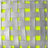 Poupee Couture Woven Apart Clutch in Silver + Neon Yellow in Silver - Lyst