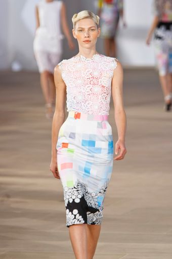 Preen Spring 2012 Lace Print Dress - Lyst