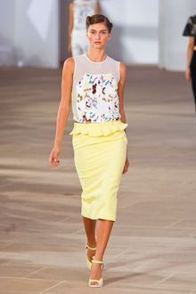 Preen Spring 2012 Yellow Peplum Skirt - Lyst