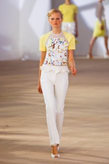 Preen Spring 2012 Yellow Shoulder Blouse - Lyst