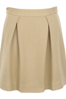 3.1 Phillip Lim Camel Pleated Wool Mini Skirt - Lyst
