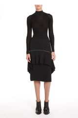Alexander Wang Skirt with Dropped Peplum Tier