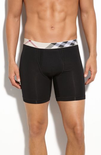 Burberry Check Trim Boxer Briefs - Lyst