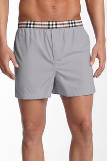 Burberry Check Print Woven Boxer Shorts - Lyst
