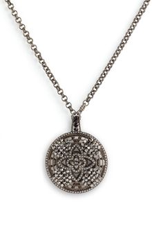 Cara Accessories Crystal Detail Statement Pendant Necklace - Lyst