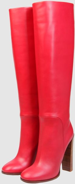 celine red shoes