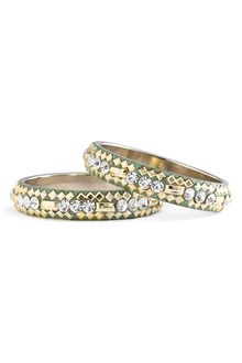 Chamak By Priya Kakkar Tribal Print Bangles (set Of 2) - Lyst