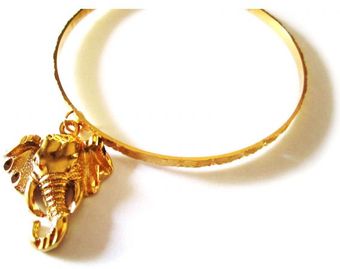 Chic Jewel Couture Elephant Stackable Bangle - Lyst