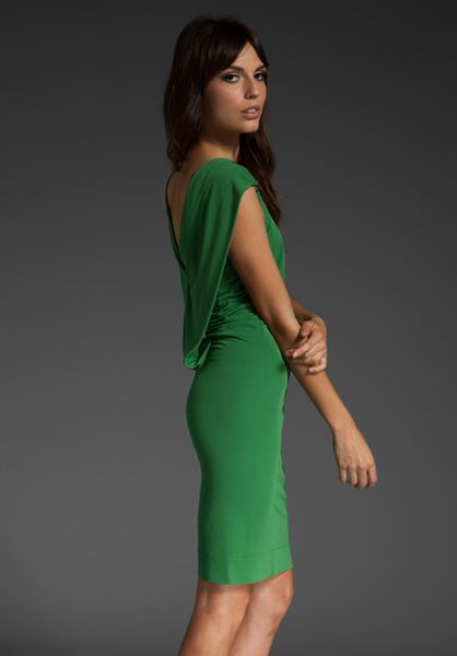 Cut25 Draped Back Dress in Green (palm) - Lyst