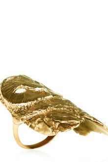 Dominique Lucas Owl Ring Yellow Gold - Lyst