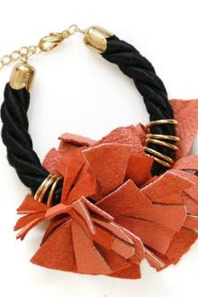 Elvira Sazesh Coral Tassel Bracelet - Lyst