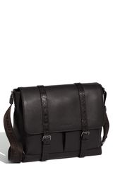 Ferragamo Form Leather Messenger Bag