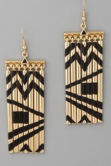 House Of Harlow Fringe Earrings - Lyst