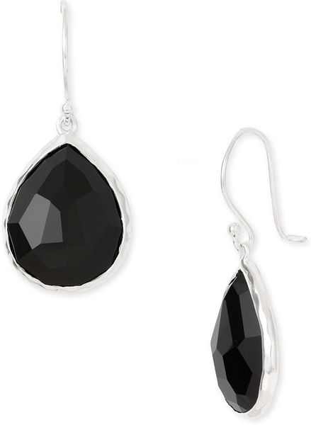 Ippolita Rock Candy Small Teardrop Earrings in Silver (silver - black onyx) - Lyst