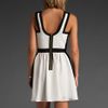 Jay Godfrey Summers Color Block Dress in White/black in Black (white & black) - Lyst