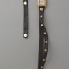 La Mer Collections Studded Wrap Rectangle Watch Black in Black (grey) - Lyst