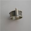 Lauraberrutti Sterling Silver Ring with 2 Pearls in Silver - Lyst