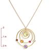 Marco Bicego Jaipur Multi Circle Pendant Necklace in Gold (yellow gold/ multi) - Lyst