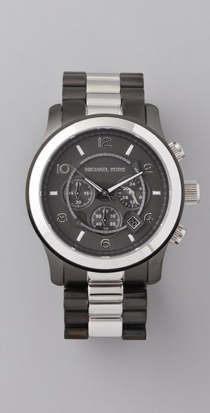 Michael Kors Large Runway Time Teller Watch - Lyst