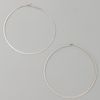 Michael Kors Whisper Hoop Earrings in Silver - Lyst