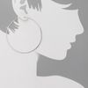 Michael Kors Whisper Hoop Earrings in Silver - Lyst