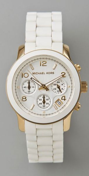 Michael Kors Jet Set Watch in White - Lyst