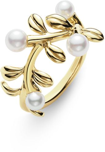 Mikimoto Akoya Cultured Pearl Ring - Lyst