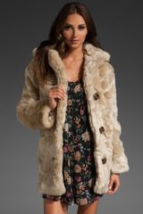 Mink Pink Double Agent Fur Coat